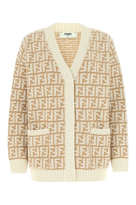 fendi oversized zucca cardigan sweater|fendi knitwear for women.